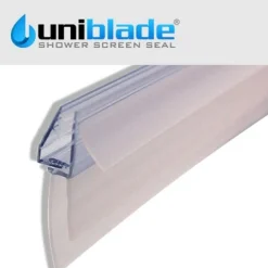 Uniblade Universal Shower Screen Seal for Straight or Curved 3-8mm Glass