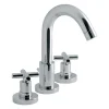 Vado Elements Water 3 Hole Basin Mixer with Pop-Up Waste