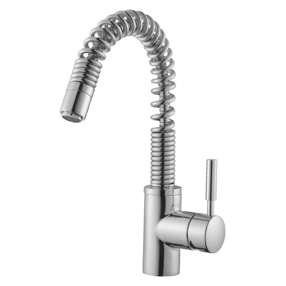 Vado Eli Single Lever Monobloc Spring Mixer with Pull Out Spout
