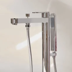 Vado Life Floor Mounted Bath Shower Mixer with Shower Kit