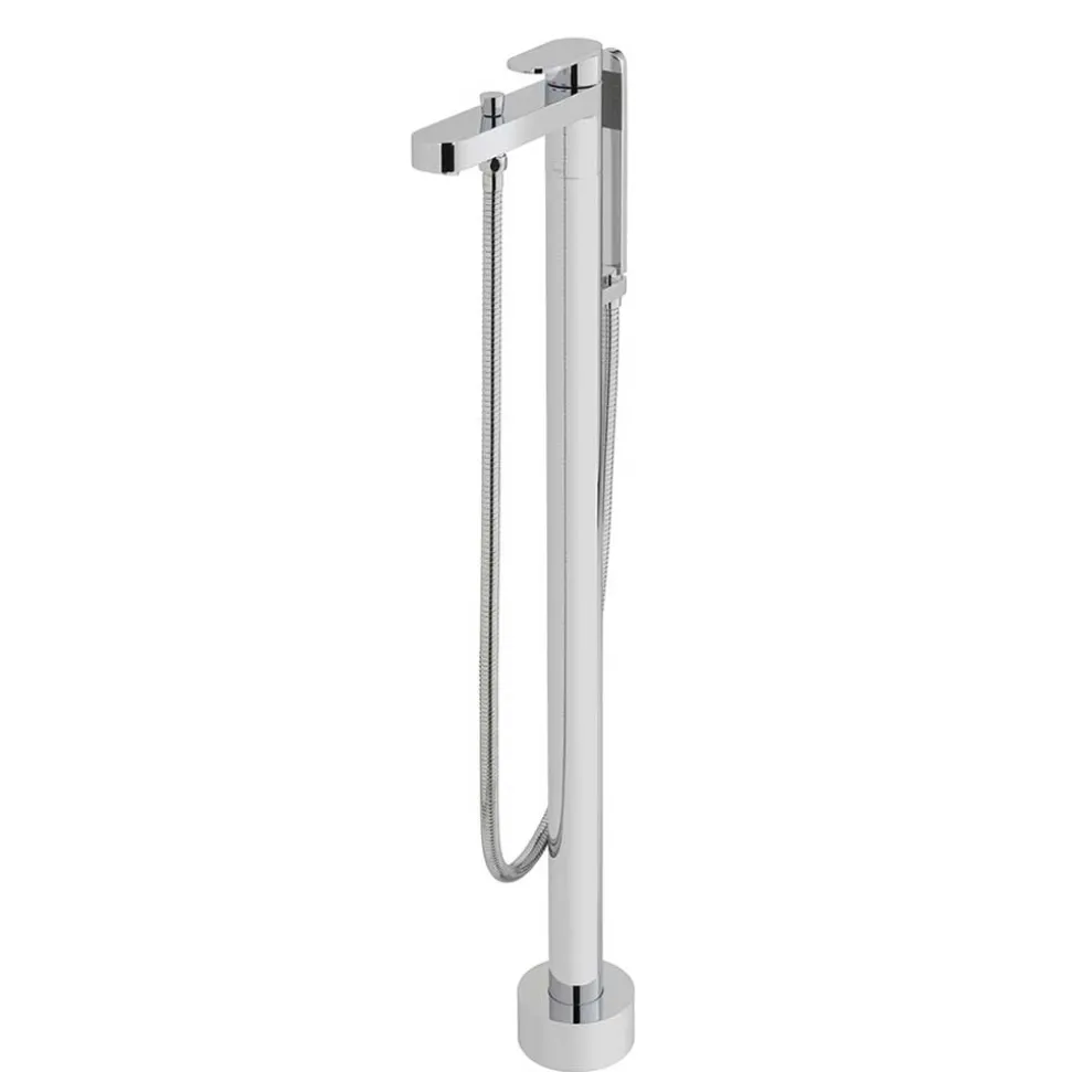 Vado Life Floor Mounted Bath Shower Mixer with Shower Kit