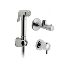 Vado Luxury Brass Shattaf Kit with Hose, Wall Bracket, Concealed Thermostatic Valve & Angle Valve