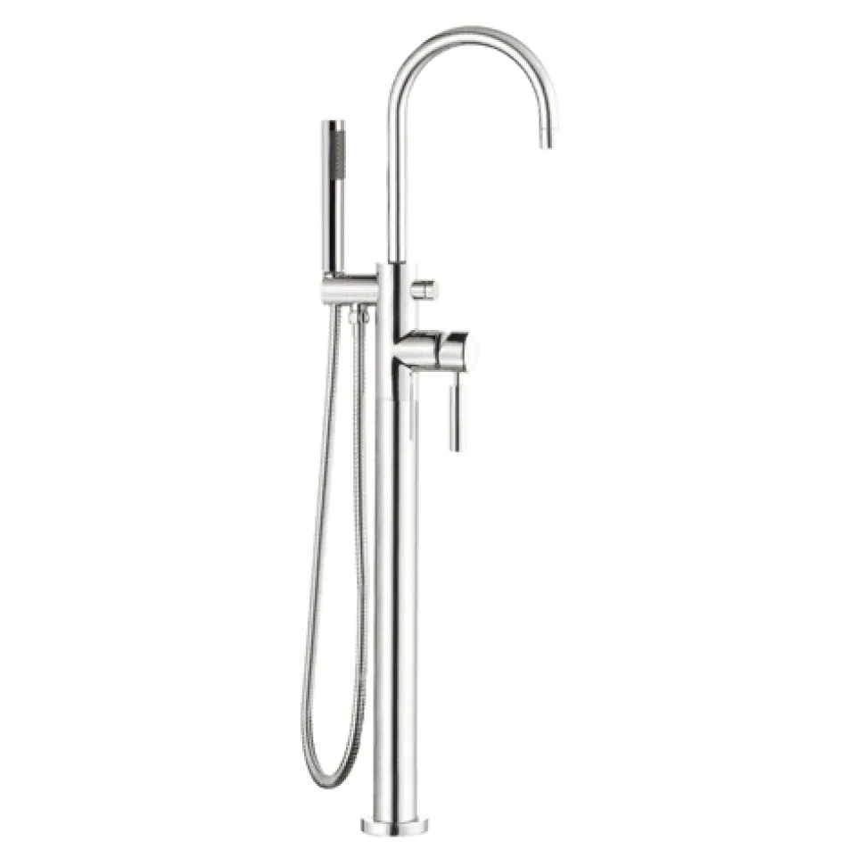 Vado Origins Bath Shower Mixer with Shower Kit Single Lever With Swivel Spout