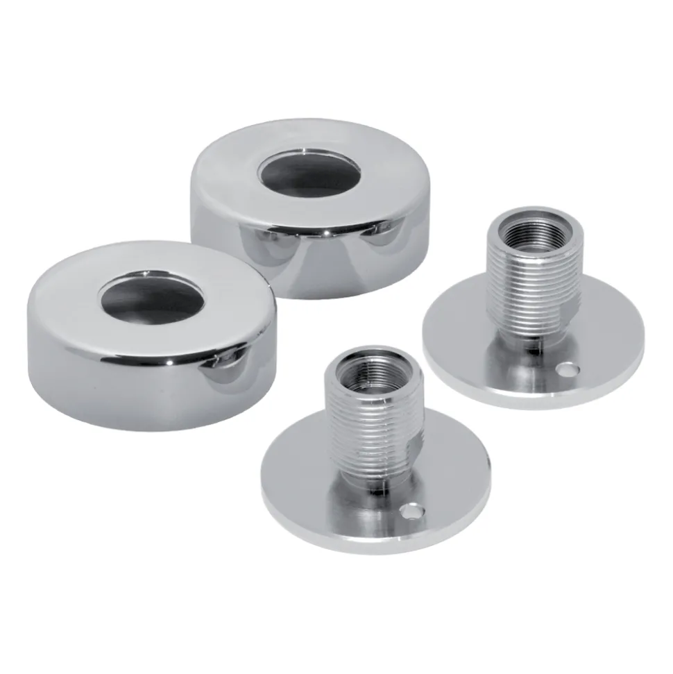 Vado Pair of Wall Mounting Shower Brackets with Shrouds
