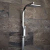 Vado Rigid Riser Kit with Overhead Shower, Single Function Handset & Diverter