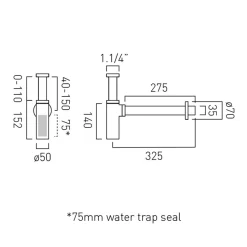 Vado Round Bottle Trap