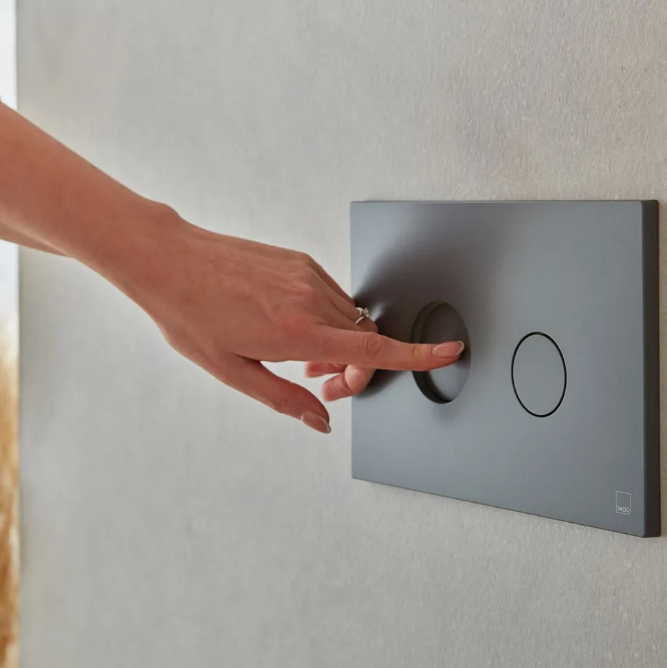 Vado Round Button Flush Plate