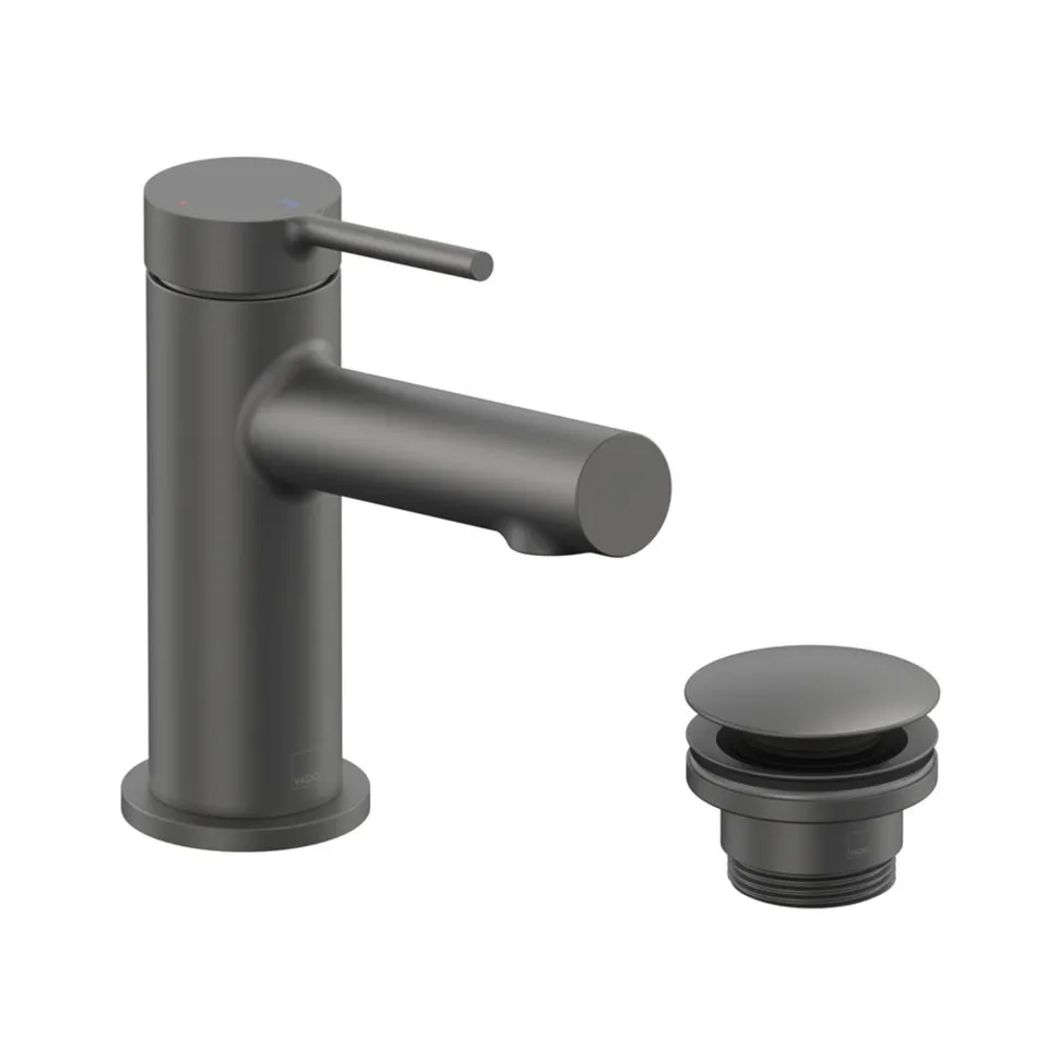 Vado Safari Cold Start Single Lever Mini Mono Basin Mixer Tap with Optional Universal Basin Waste