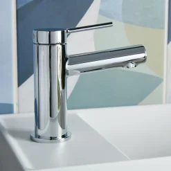 Vado Safari Cold Start Single Lever Mini Mono Basin Mixer Tap with Optional Universal Basin Waste