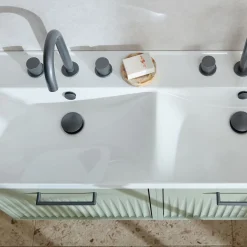 Vado Safari 3 Hole Leverless Deck Mounted Basin Mixer Tap