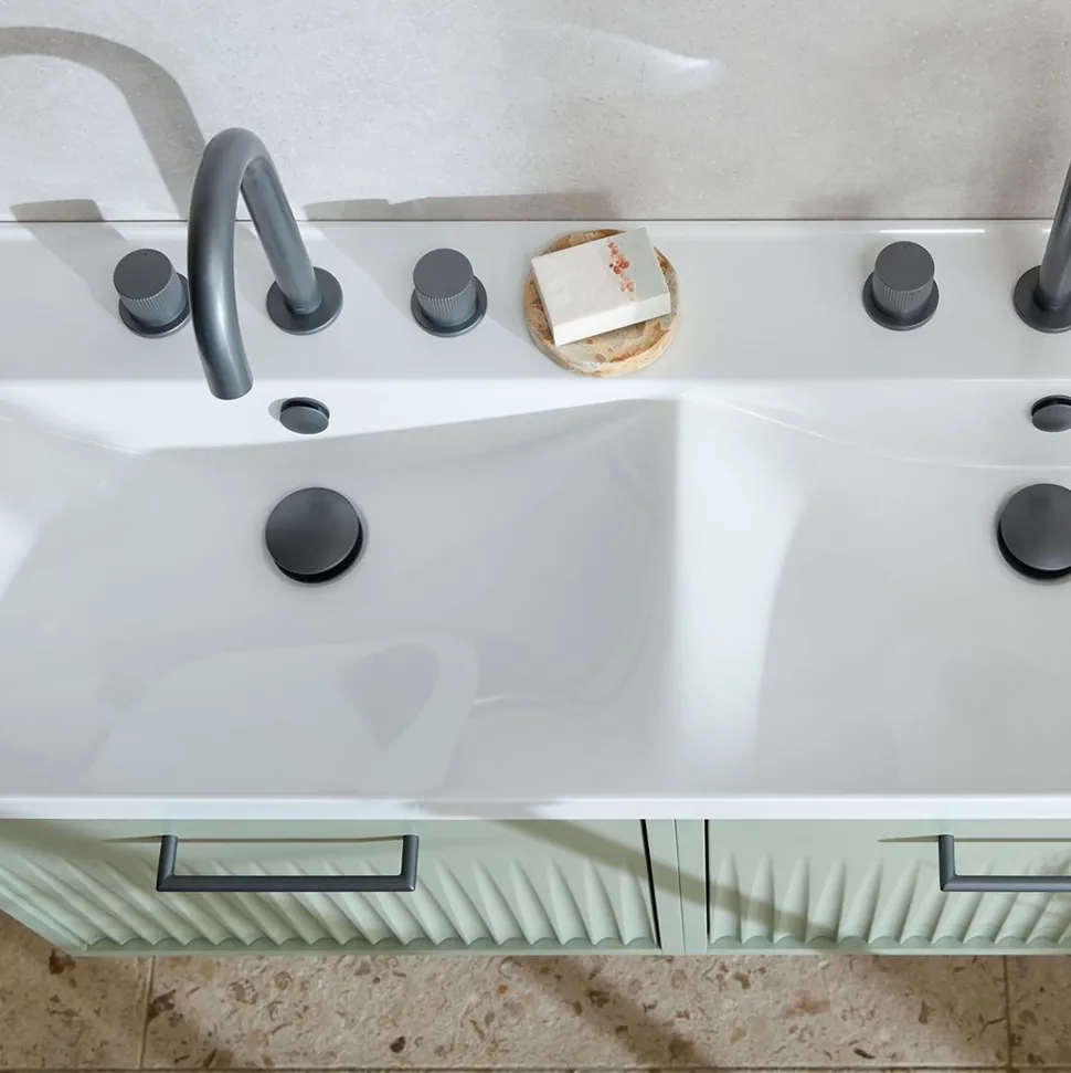 Vado Safari 3 Hole Leverless Deck Mounted Basin Mixer Tap