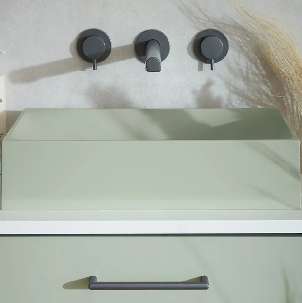 Vado Safari 3 Hole Wall Mounted Basin Mixer Tap