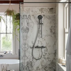 Vado Safari Leverless Exposed Thermostatic Bar Shower Valve with Easyfit Brackets