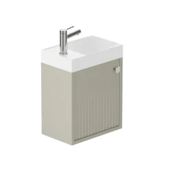Vado Safari 400mm Fluted Cloakroom Wall Hung Vanity Unit & Basin