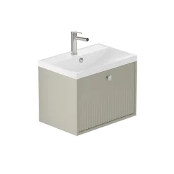 Vado Safari 600mm Fluted Wall Hung Vanity Unit & Basin