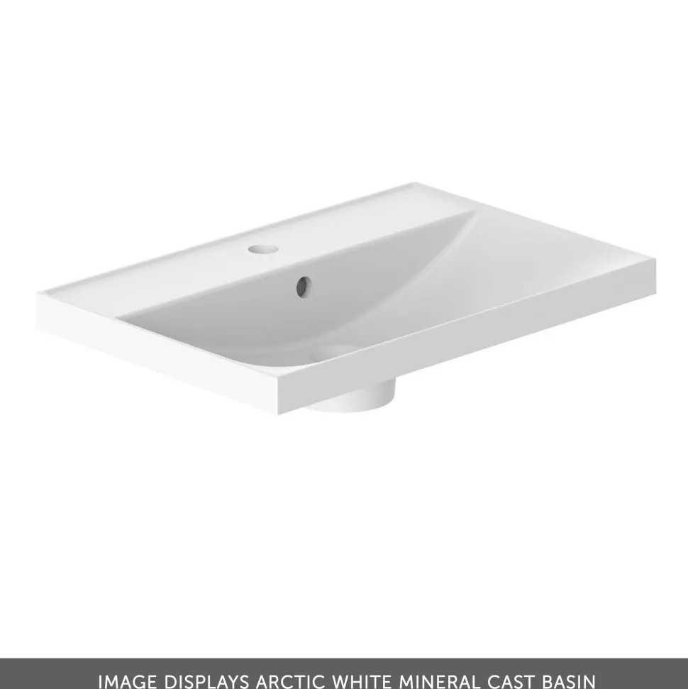 Vado Safari 600mm Fluted Wall Hung Vanity Unit & Basin