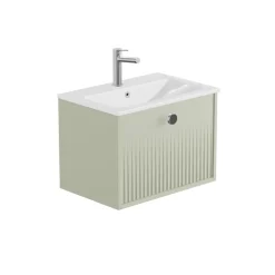 Vado Safari 600mm Fluted Wall Hung Vanity Unit & Basin