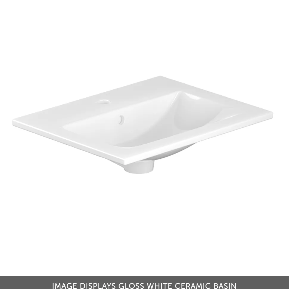 Vado Safari 500mm Fluted Wall Hung Vanity Unit & Basin