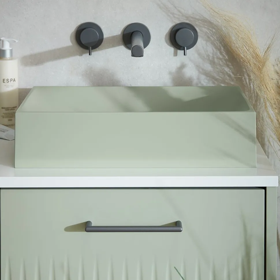 Vado Safari Rectangular Smooth Countertop Basin