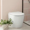 Vado Safari Round Back to Wall Toilet & Soft Close Slimline Seat