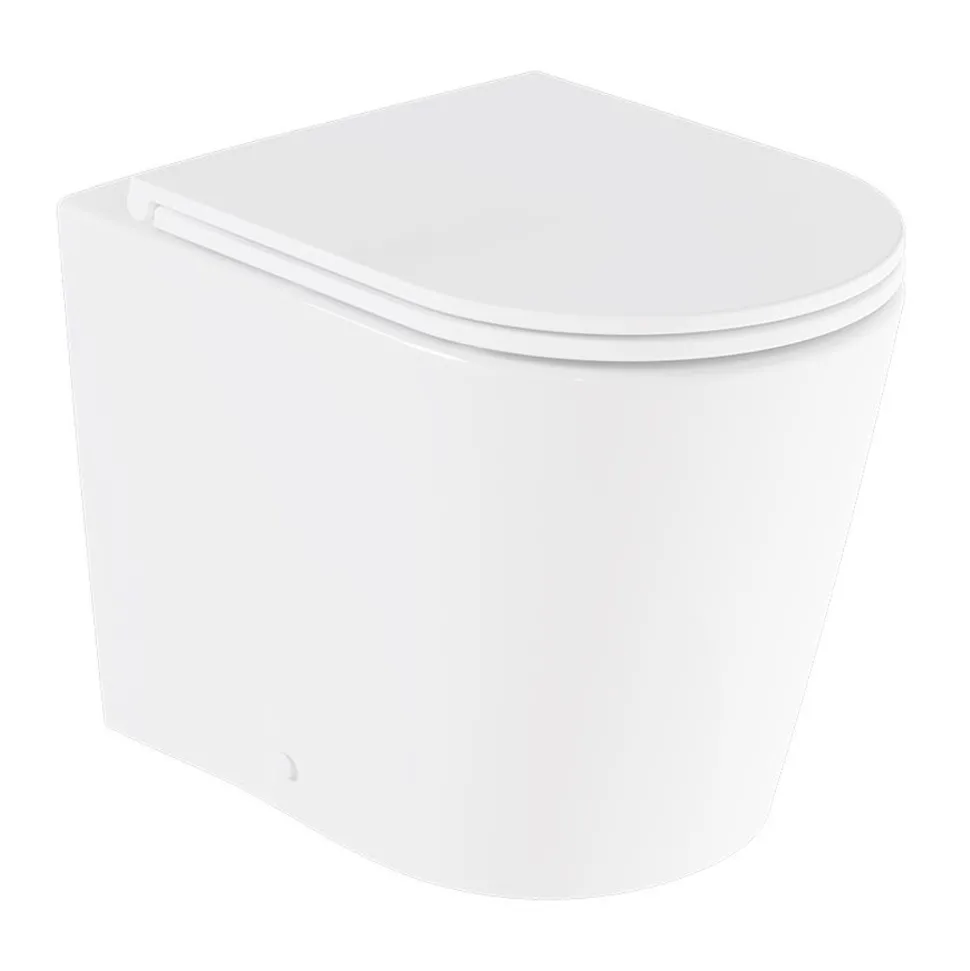 Vado Safari Round Back to Wall Toilet & Soft Close Slimline Seat