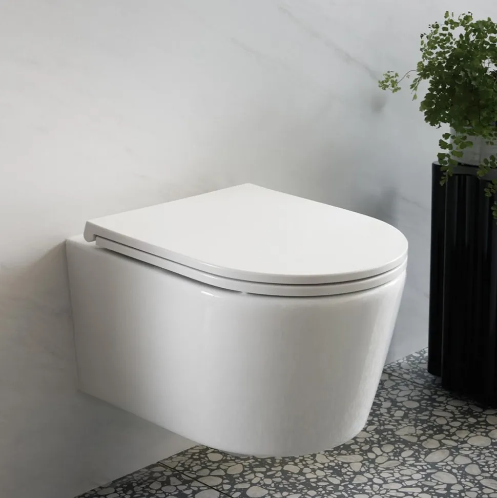 Vado Safari Round Wall Hung Toilet & Soft Close Slimline Seat