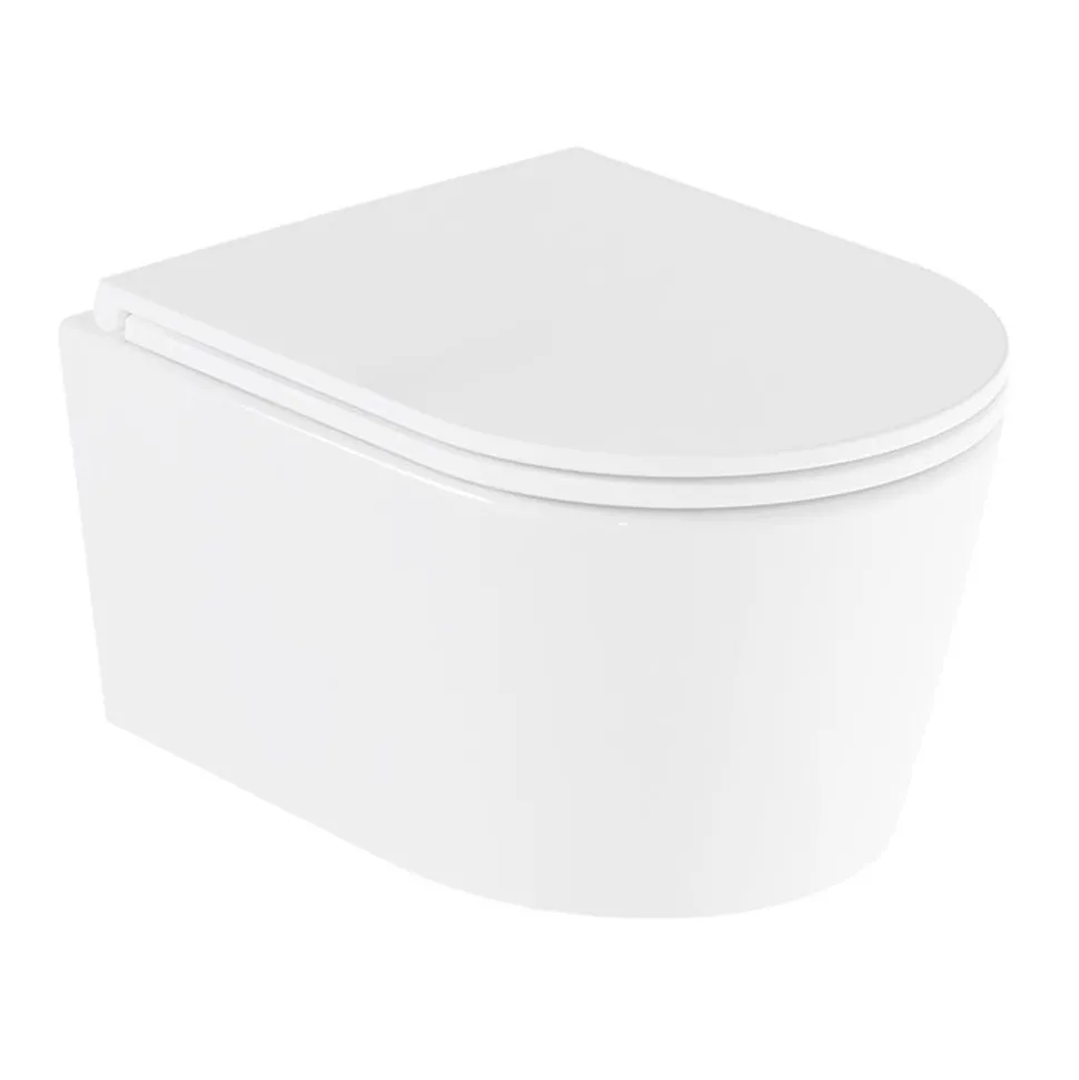 Vado Safari Round Wall Hung Toilet & Soft Close Slimline Seat