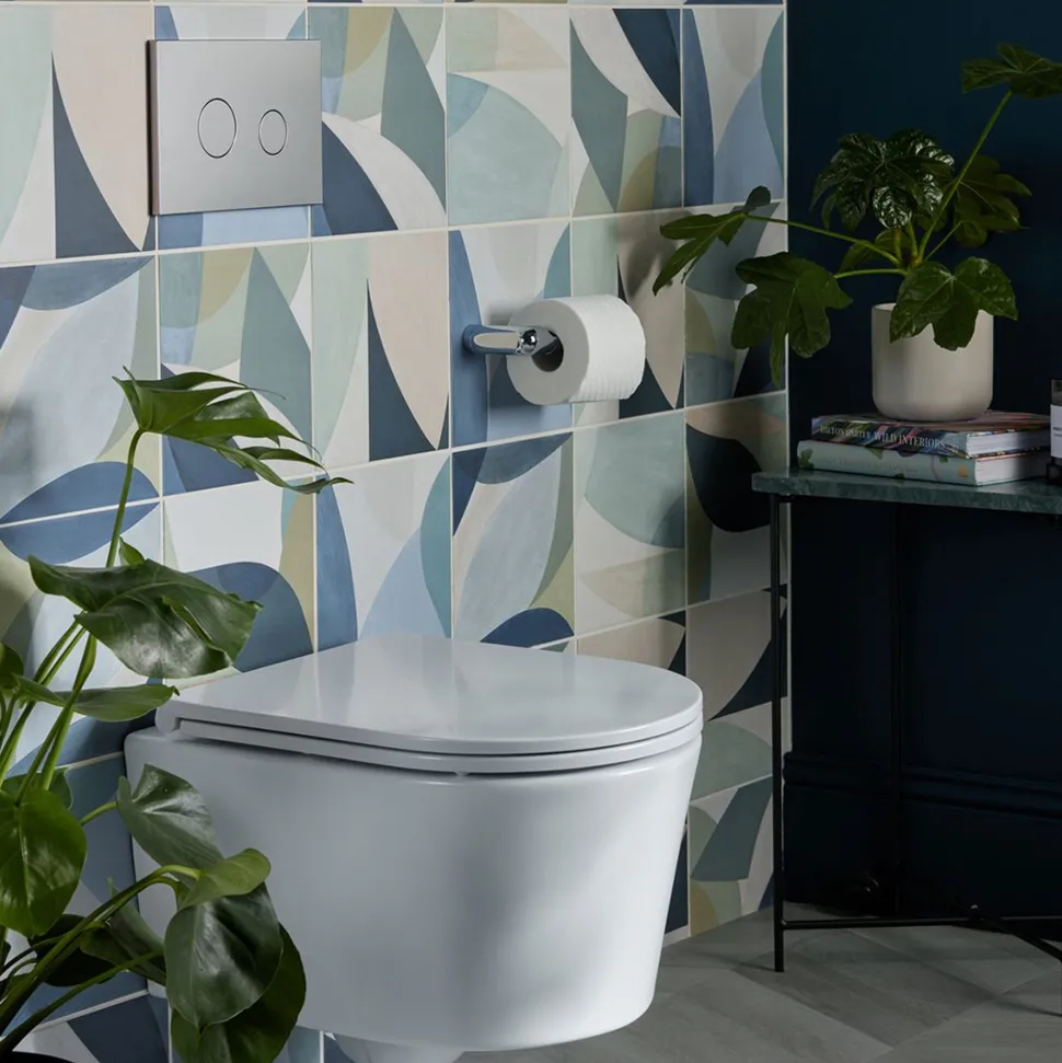 Vado Safari Round Wall Hung Toilet & Soft Close Slimline Seat - Matt Finish
