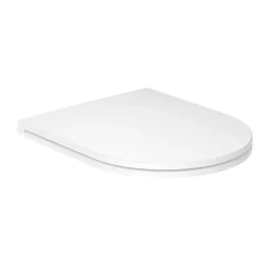 Vado Safari Slimline Soft Close Round Toilet Seat for Matt White Back to Wall & Wall Hung Toilet