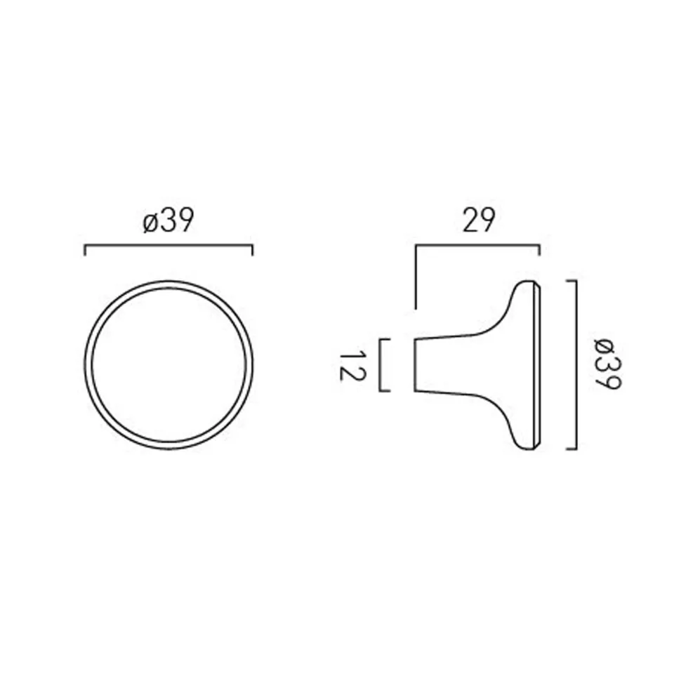 Vado Safari Small Smooth Furniture Knob Handle