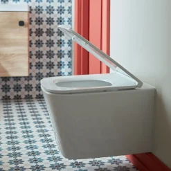Vado Safari Square Wall Hung Toilet & Soft Close Slimline Seat