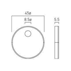 Vado Safari Toilet Seat Hinge Cover Caps