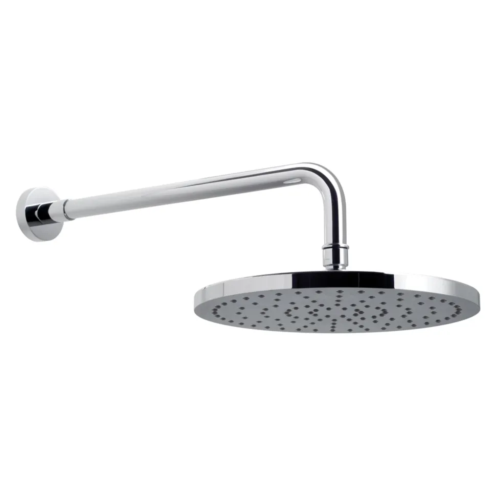 Vado Saturn Single Function Fixed Disc Shower Head 254mm with Arm