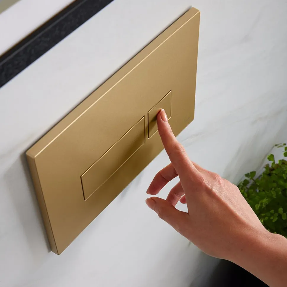 Vado Square Button Flush Plate