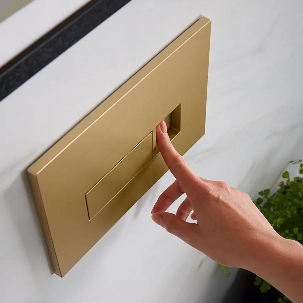 Vado Square Button Flush Plate