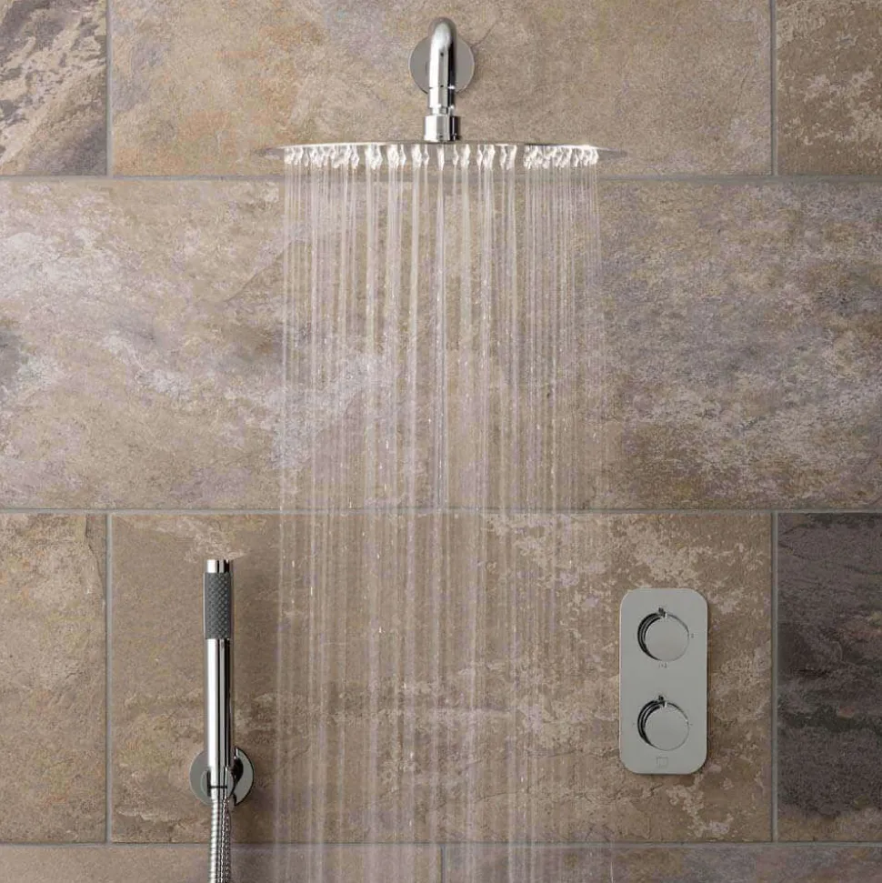 Vado Tablet Altitude Vertical Concealed Thermostatic Shower Valve Package 17