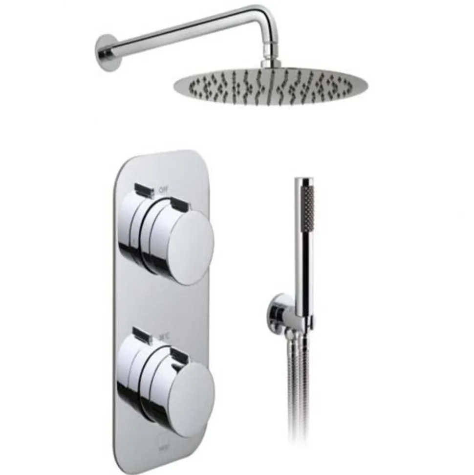 Vado Tablet Altitude Vertical Concealed Thermostatic Shower Valve Package 17