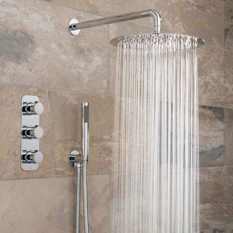 Vado Tablet Altitude Vertical Concealed Thermostatic Shower Valve Package 9