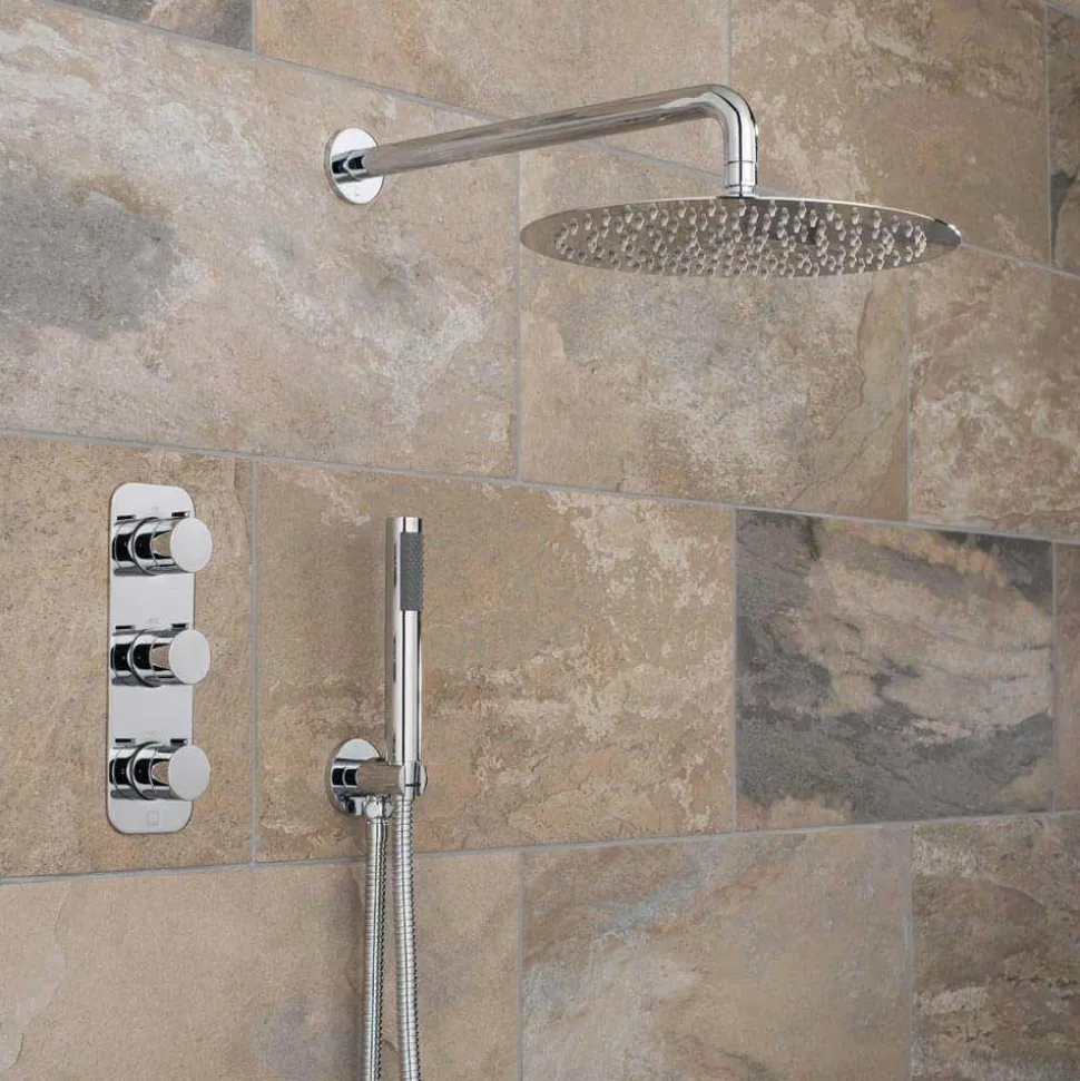 Vado Tablet Altitude Vertical Concealed Thermostatic Shower Valve Package 9
