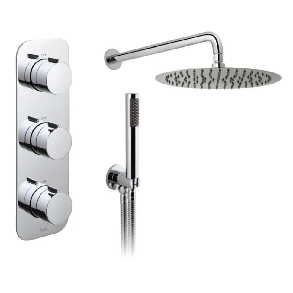 Vado Tablet Altitude Vertical Concealed Thermostatic Shower Valve Package 9