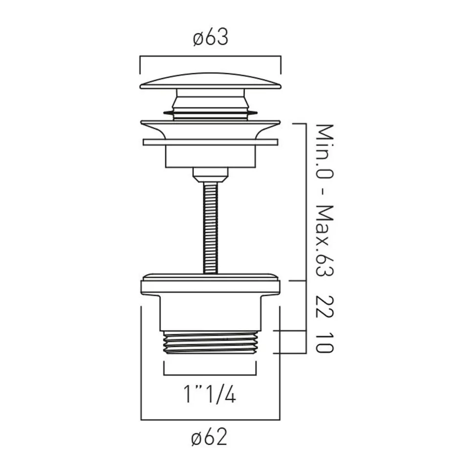 Vado Universal Basin Waste