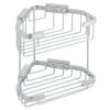 Vado Wall Mounted Large Double Triangular Corner Basket