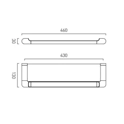Vado Zoo Metal Shower Shelf