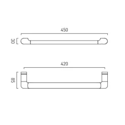 Vado Zoo Single Towel Rail