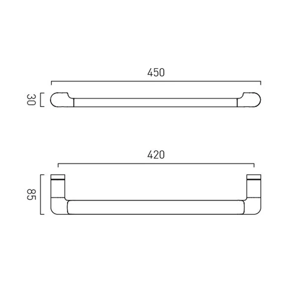 Vado Zoo Single Towel Rail