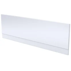 Vellamo Acrylic Straight Gloss White Front Bath Panel