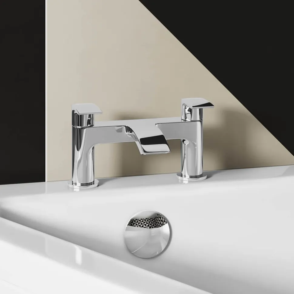 Vellamo Alpine Complete Bathroom Suite with Shower Bath & Rimless Toilet