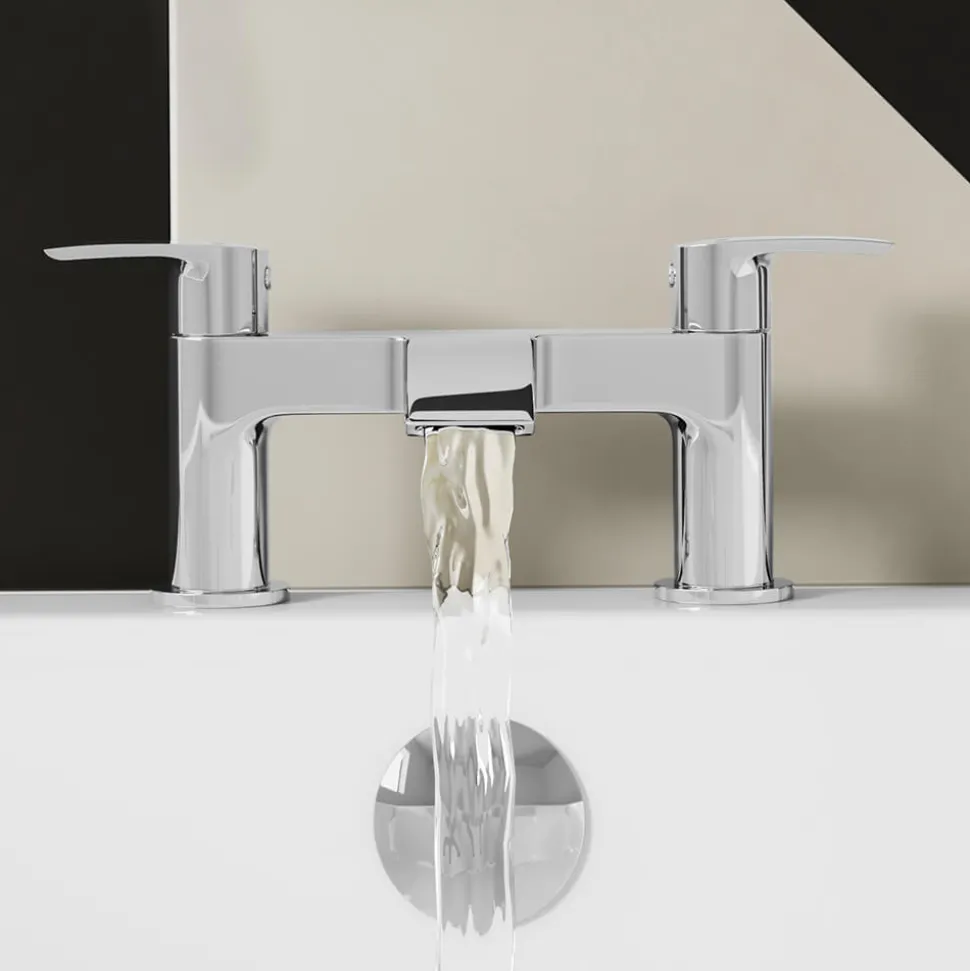 Vellamo Alpine Complete Bathroom Suite with Shower Bath & Rimless Toilet