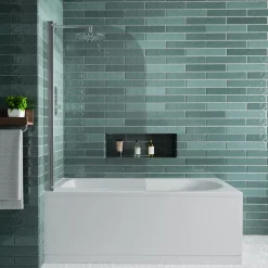 Vellamo Alpine Complete Bathroom Suite with Shower Bath & Rimless Toilet