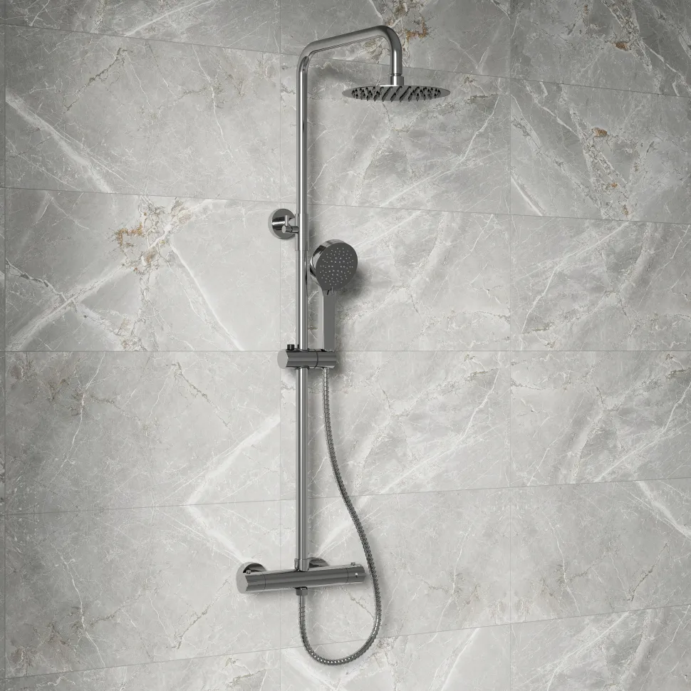 Vellamo Alpine Complete Bathroom Suite with Shower Bath & Rimless Toilet